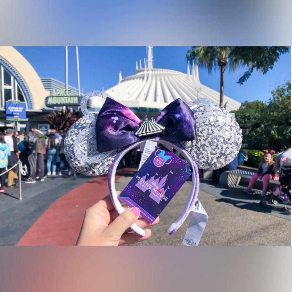 Disney Space Mountain Minnie Mouse Ears. Main Attraction Series